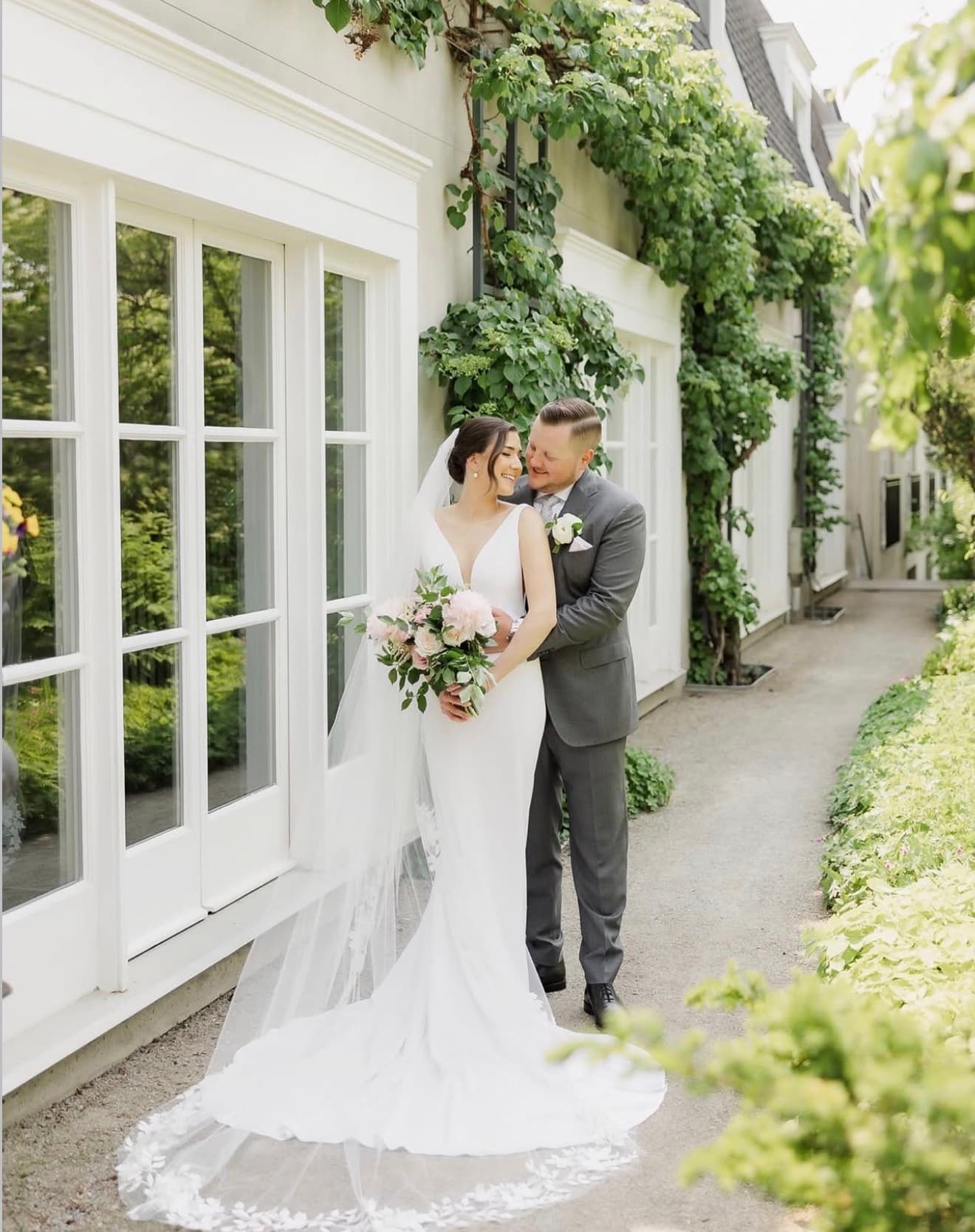 Bridal hair and makeup at Langdon Hall