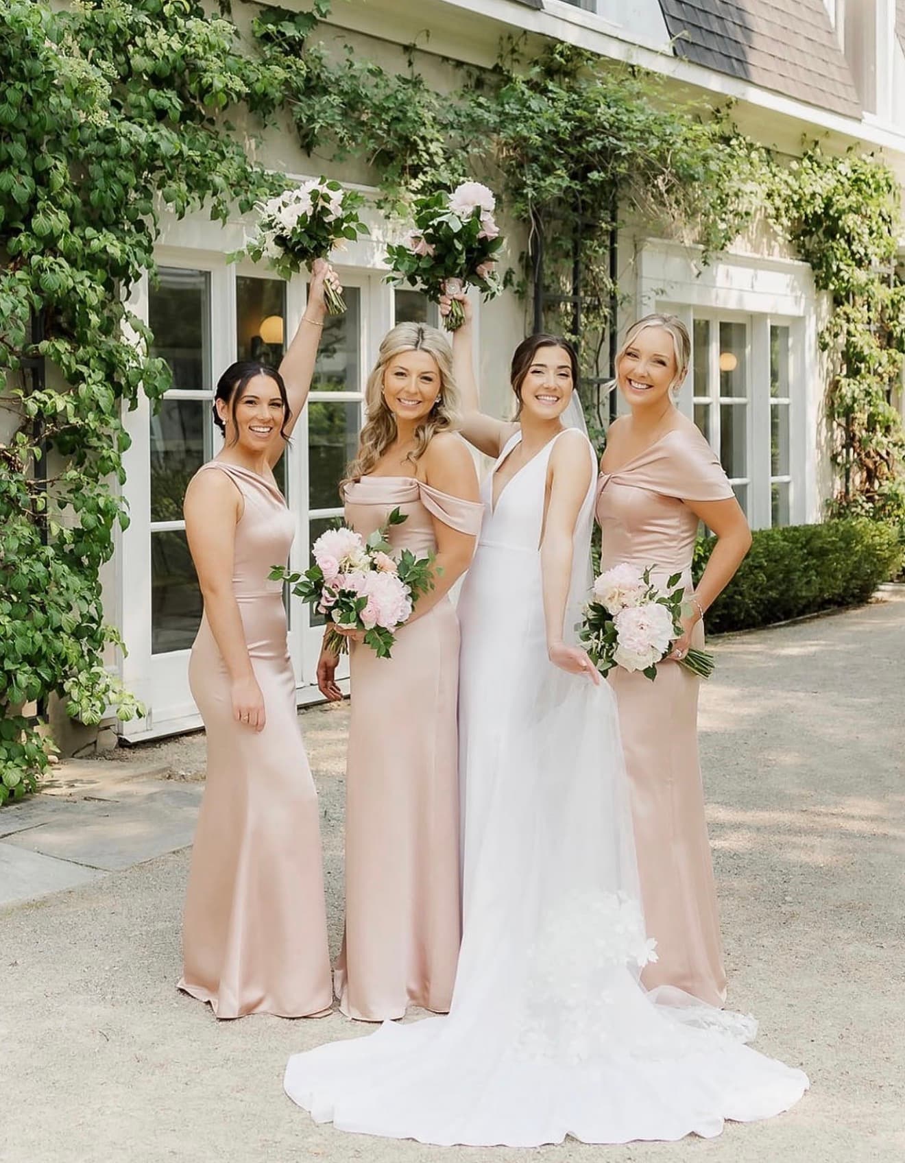 Bridal hair and makeup at Langdon Hall
