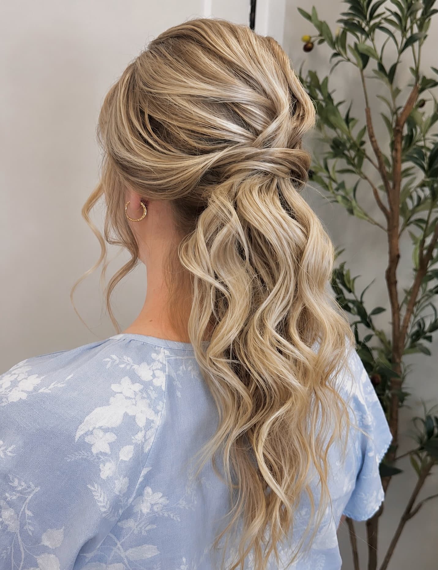 Beach waves, Half way between a pony and a half up style ππΌ